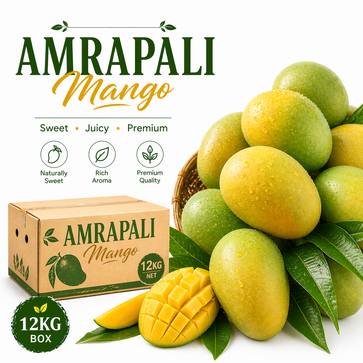 Premium Amrapali Mango Box - Farm Fresh Sweet Mangoes